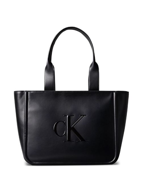 Borsa shopper uomo Calvin Klein nera con logo Calvin Klein | LV04F3218GUB1